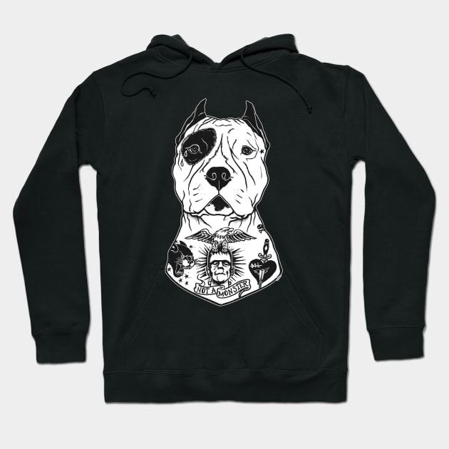 AMERICAN PITBULL TATTOOED Hoodie by PaperTigress